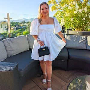 Abercrombie & Fitch Size S Women's White Baby Doll Dress